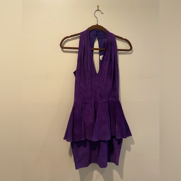 Dresses & Skirts - *Vintage* Purple Suede Dress by Pia Rucci